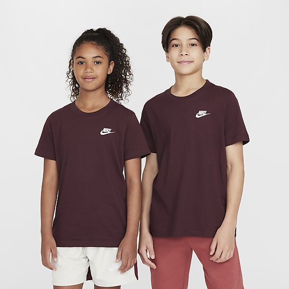 Red nike shirt girls sales